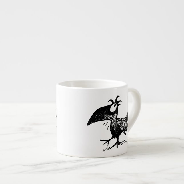 Black Crow Espresso Cup (Front Right)