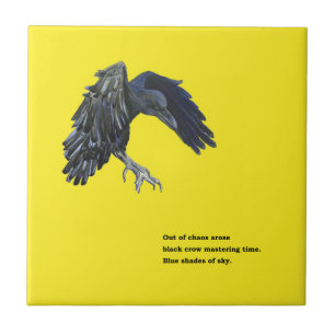Black Crow & Haiku  Tile