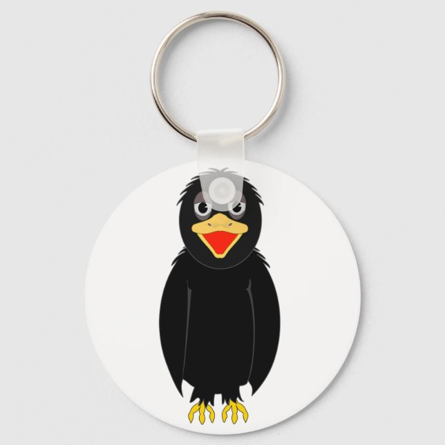 Black Crow Keychain (Front)