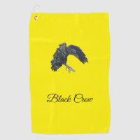 Black Crow Master of Time Personalized Yellow