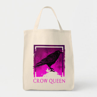 Black Crow Queen Bird Watching Gift Idea Tote Bag
