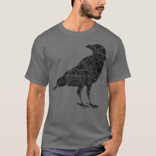 Black Crow Raven Bird Silhouette  T-Shirt