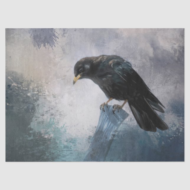 Black Crow Tissue Paper (Front)
