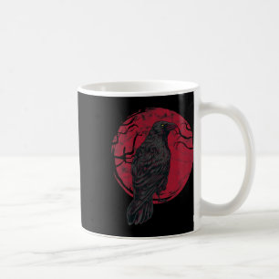 Black Crow Witchcraft Occult Gothic Creepy Hallowe Coffee Mug