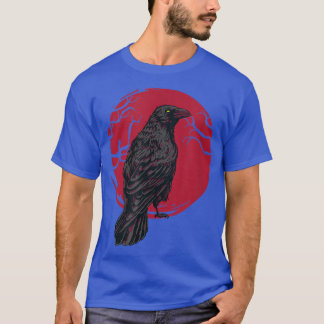 Black Crow Witchcraft Occult Gothic Creepy Hallowe T-Shirt