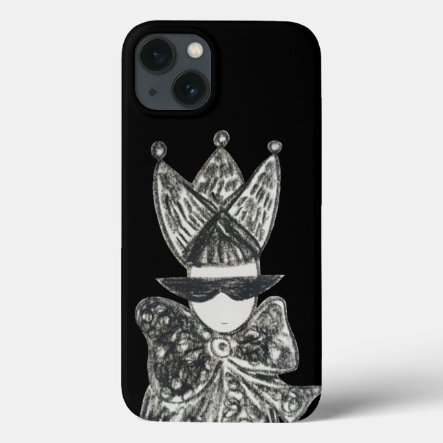 Black crown,bow and sunglasses Case-Mate iPhone case (Back)