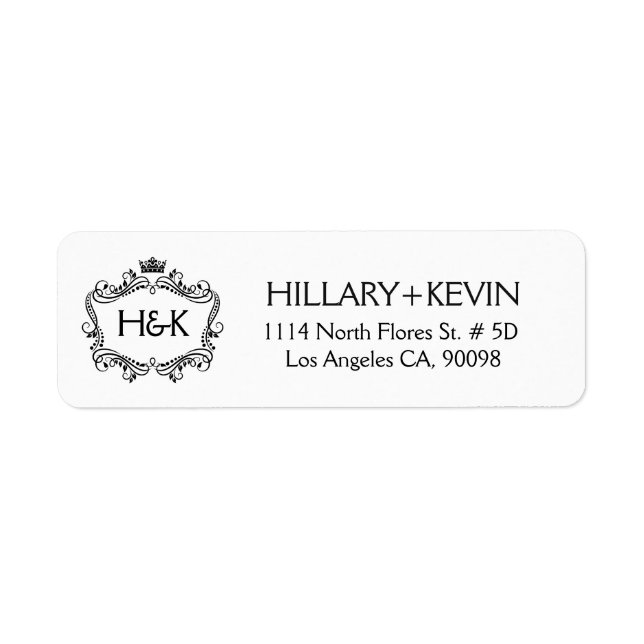 Black Crown & Floral Frame (Front)