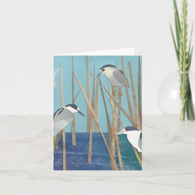 Black-Crowned Night Herons Card (Front)