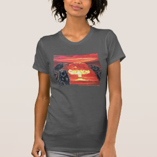 Black Crows Yelling at Nuclear Mushroom Cloud T-Shirt