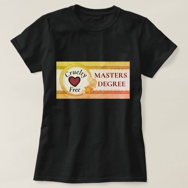 Black Cruelty Free Animal Rights T-shirt femme (Design devant)