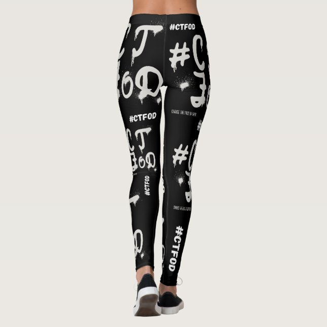 Black #CTFOD spraypaint Leggings (Back)