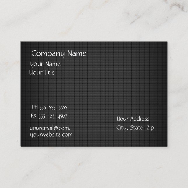 Black Cube Business Cards (Front)