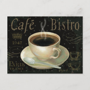 Black Cup of Coffee Postcard