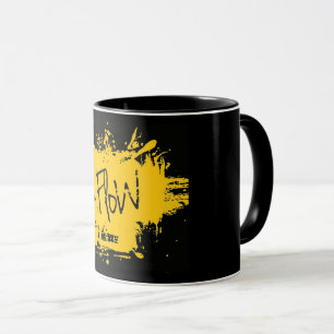 Black Cup with +Flow logo