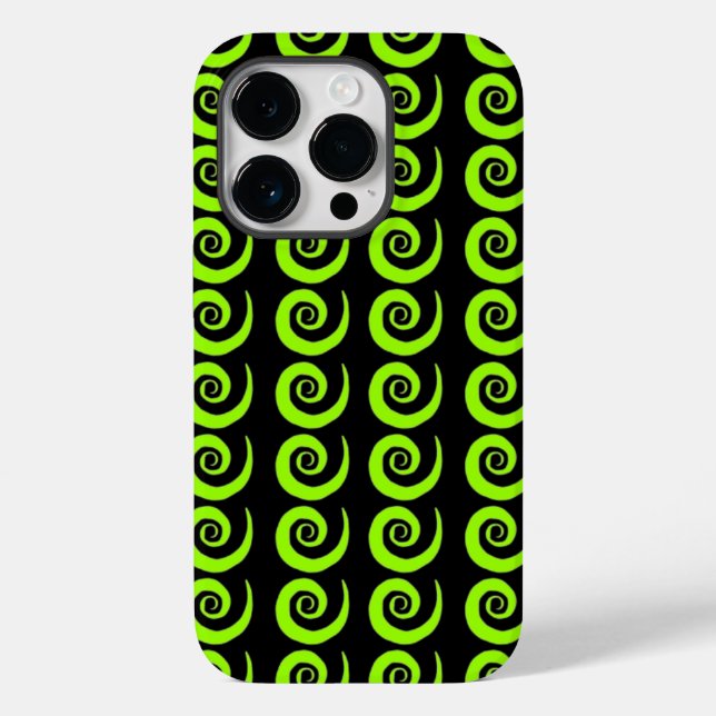 Black Curl Case-Mate iPhone Case (Back)