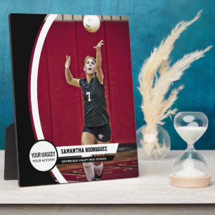 Black Curved Frame School Photo Display