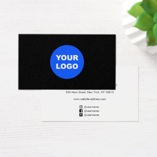  Black Custom Add Your Logo  Social Media Icons