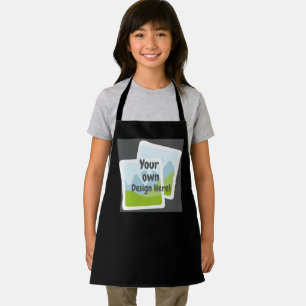 Black Custom Apron – Upload Your Own Design