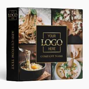 Black Custom Business Logo Professional No Minimum Binder