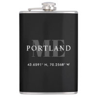 Black Custom City Coordinates Latitude Longitude