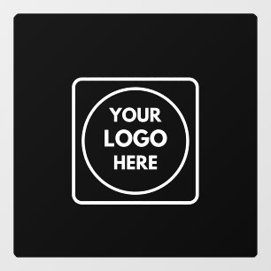 Black Custom Logo   Personalized Business Window  Window Cling