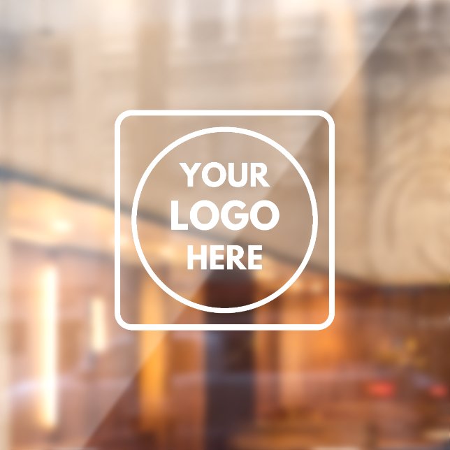 Black Custom Logo | Personalized Business Window Window Cling (Sheet 2)