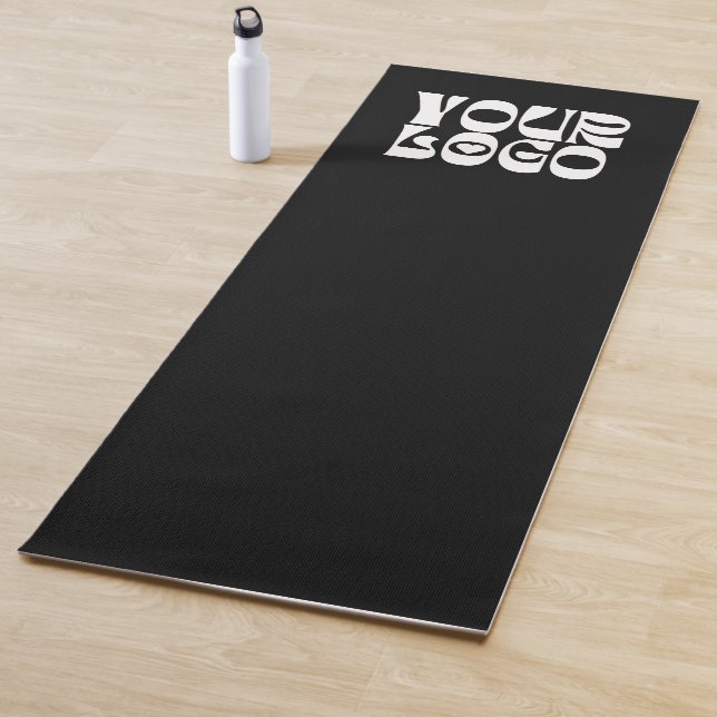 Black Custom Logo Promotional Business Yoga Mat (In Situ)
