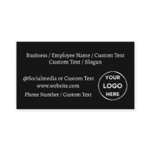 Black Custom Logo Text Modern Minimalist Business