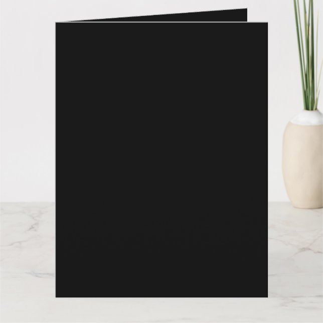 Black Custom Personalized graduation Card (Front)