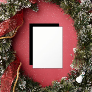 Black Customizable Make Your Own Foil Holiday Card