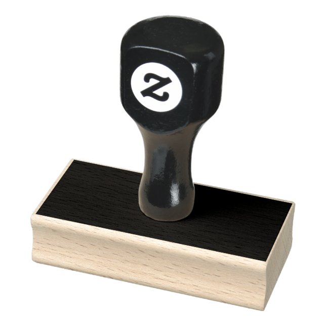 Black Customizable Make Your Own Rubber Stamp (Stamp)
