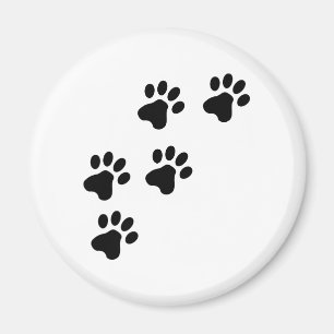 black cute dog paws doggy magnet