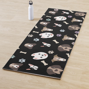 Black Cute Pet Dog Yoga Mat