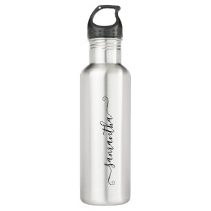 Black Cute Signature Name 710 Ml Water Bottle