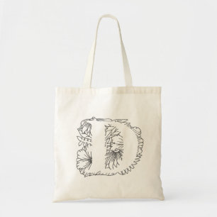 Black ‘D’ Design Tote Bag