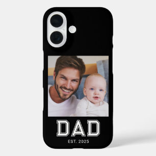 Black Dad Established Bold Photo iPhone 16 Case