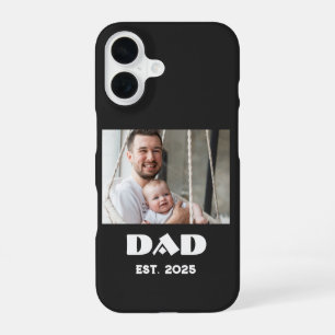 Black Dad Established Bold Photo iPhone 16 Case