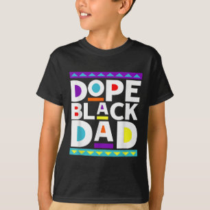 Black Dad New Dad Fathers Day Gift African America T-Shirt