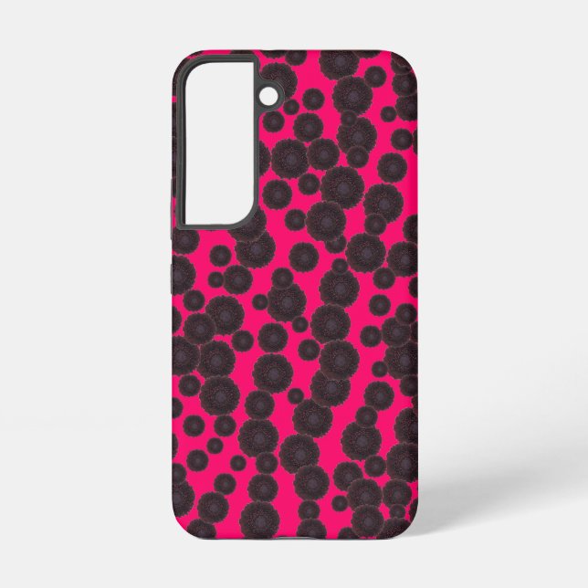 Black Dahlias Samsung Galaxy S22 Case (Back)