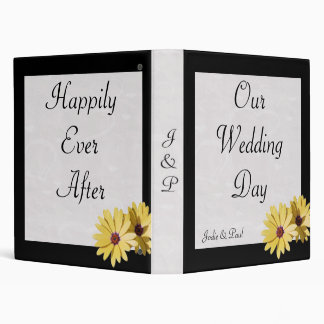 Black - Daisy - Our Wedding Day Binder