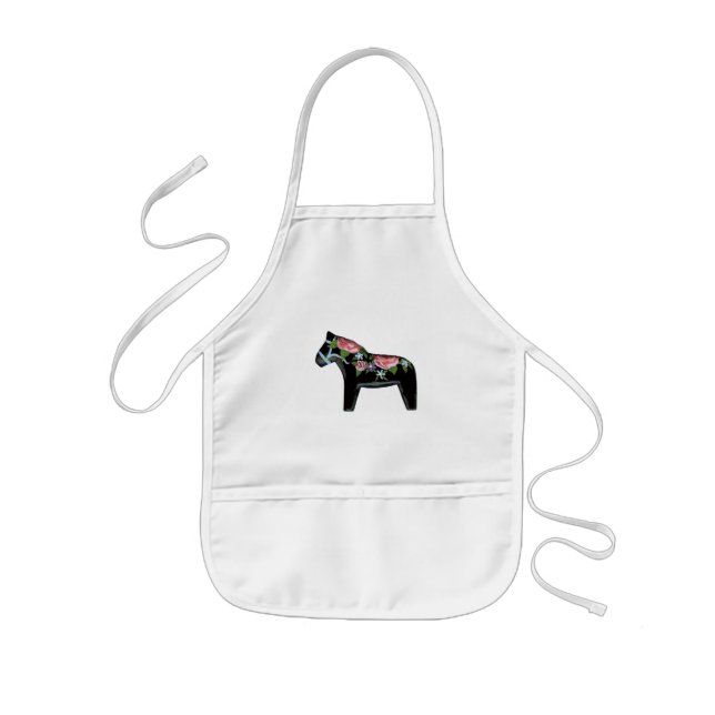 Black Dala Horse apron (Front)