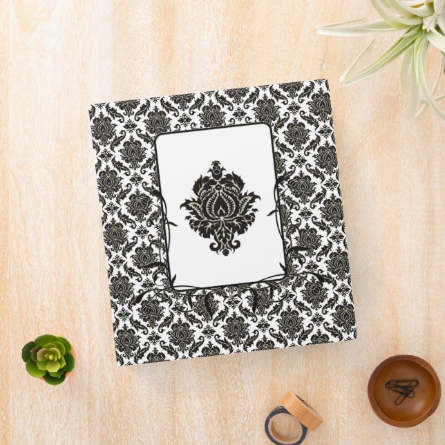 Black Damask 1 Binder (In Situ)