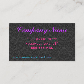 Black Damask Business Card