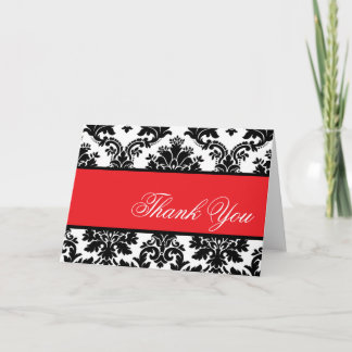 Black Damask - Customized  Greeting card