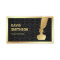 Black Damask Gold Foil Inkwell Feather Quill Pen
