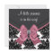 Black Damask Pink Bow Princess Baby Shower