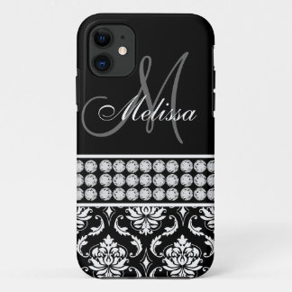 Black Damask Printed Diamonds iPhone 5 Case-Mate 11 Case