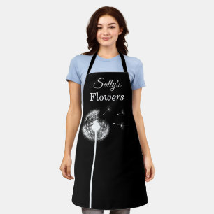 Black Dandelion Apron