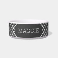 Black Dark Grey Glitter Art Deco Custom Pet
