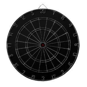 Black Dart Board - Customized Dartboard Template